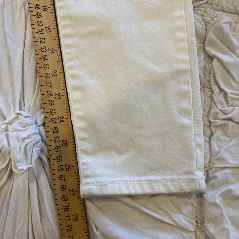 BCBGeneration Womens High Rise White Skinny Jeans Button‎ Fly Size 25 0387 - Picture 7 of 8